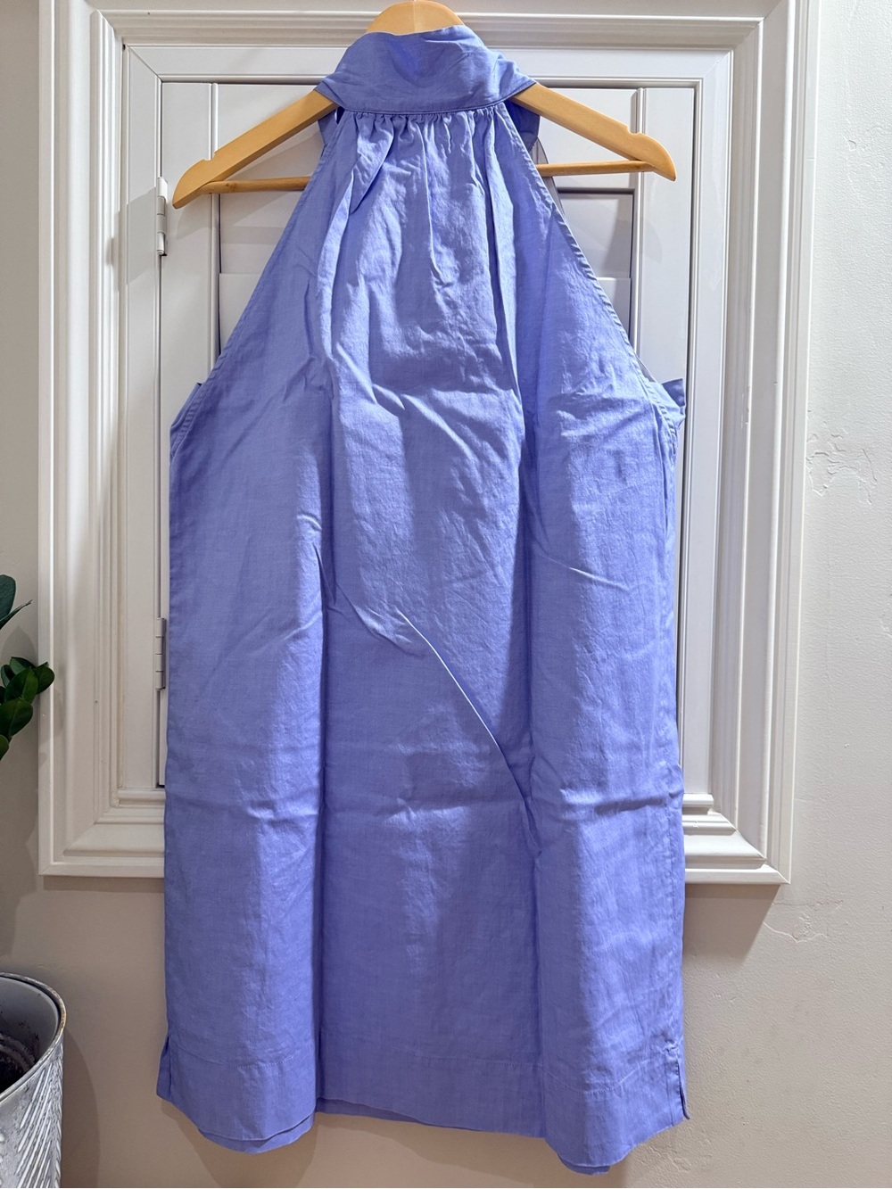 J. Crew Lavender Halter Tie-Neck Dress - Size 12 - Picture 4 of 5